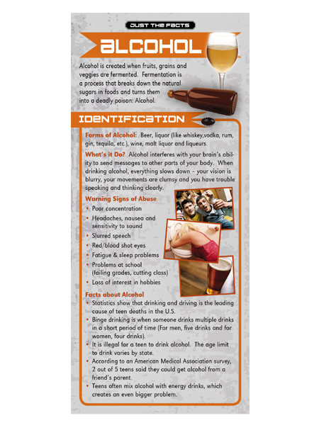 Just the Facts Rack Card: Alcohol