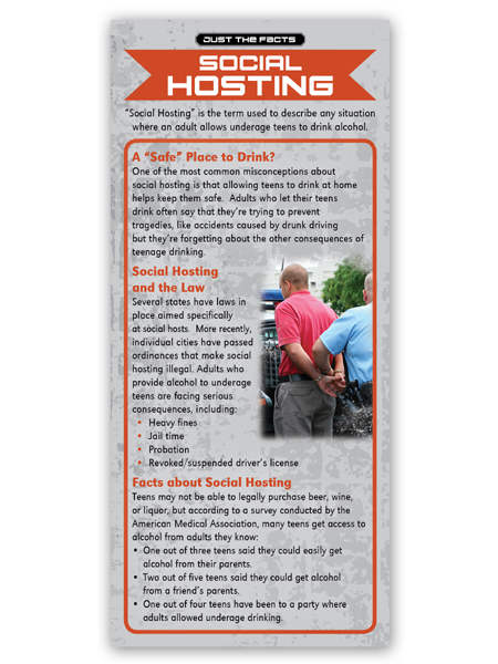 Just the Facts Rack Card: Social Hosting