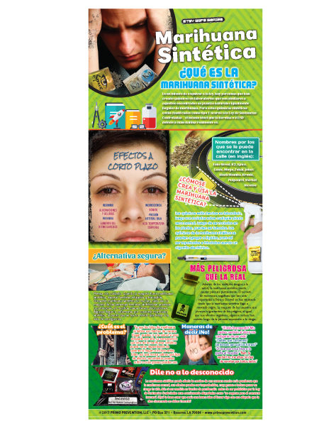 *SPANISH* Synthetic Marijuana Retractable Banner w/Stand